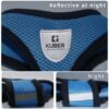 Kuber Industries Dog Chest Harness with Nylon Leash I No Pull, Soft Padded and Breathable Dog Vest I Adjustable, Reflective I Large, Blue