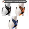 71MqNWcdrL._SL1500_.jpg Wooflix Heavy Duty Reflective Dog Harness for Large Sized Breed Dogs – No Pull, No Choke Harness for Dog with Adjustable Chest Belt with Soft Padded Handle | Orange – Size: Large (22kg to 32kg Dog)