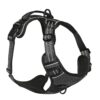 Dog Harness, No Pull & No Choke Harness for Dogs, Dog Harness, No Pull & No Choke Harness for Dogs, Oxford Breathable & Reflective Fabric Vest, Soft Inner Sponge Padding, Adjustable Body Belts, Thicker Handle (Medium, Black)