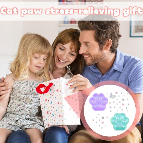 2PCS Squishy Toy, Taba Squishy, Fufu Squishy Taba Squishy Cat Paw Taba Squishy Making kit Fufu Squishy cat paw Stress Relief for Boys Girls Birthday Party Supplies