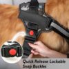 71MgJ4vaxQL._SL1500_.jpg SUBAKA Customized Dog Harness with Personalized Pet Name Patches | No-Pull Camouflage Dog Vest | Reflective Straps | Adjustable Fit | Matching Leash Included (Printed Black, Medium (13-20 kgs))