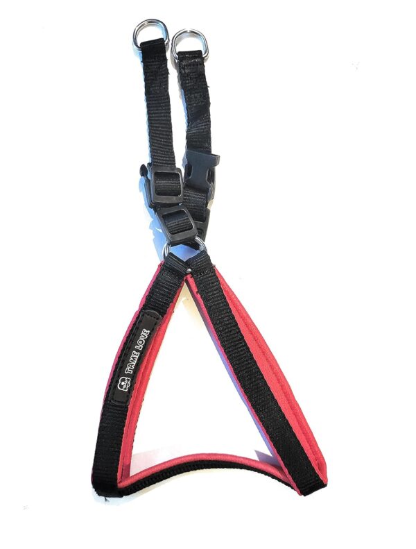71N5FqU5OqL._SL1500_.jpg Choke Free and Pulling Free Padded Easy Control Adjustable Chest Belt Harness for Small Dogs of All Breeds and All Life Stages(Black, 0.75 inch)