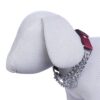 Pets Like Dog Choke Collar Maroon Color| Half Chain Collar| Half Choker Stainless Steel Dog Collars (20MM) (GE-PL0005D)