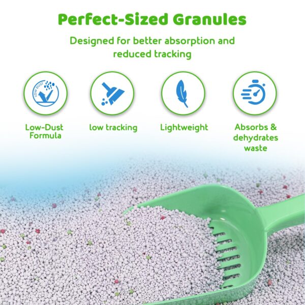 Cat Litter 5kg Green Apple | Fast-Clumping Bentonite Cat Litter with Odour Lock, Low Dust & Gentle on Paws | Fresh & Fruity Litter Box Everyday