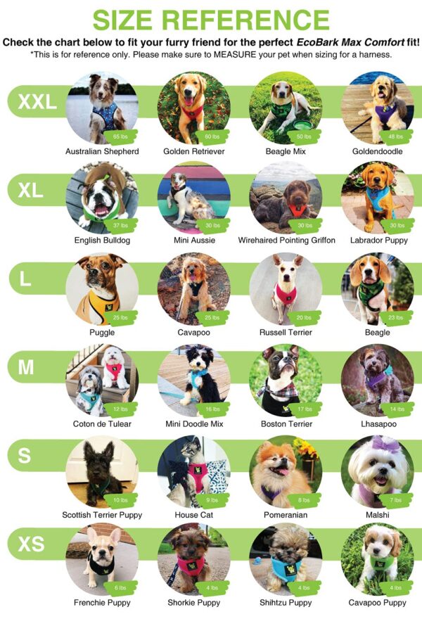 Classic Dog Harness Innovative Mesh No Pull No Choke Design Soft Double Padded Breathable Vest for Eco-Friendly Easy Control Walking Quick Release for Puppies Toy Breeds & Medium Dogs (Med, Purple)