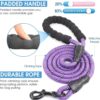 71O4g80k2qL._SL1500_.jpg Petology Dog Leash 4FT Long, 1cm Thick Reflective Heavy Duty Rope with Anti-Slip Padded Handle for Small Dogs
