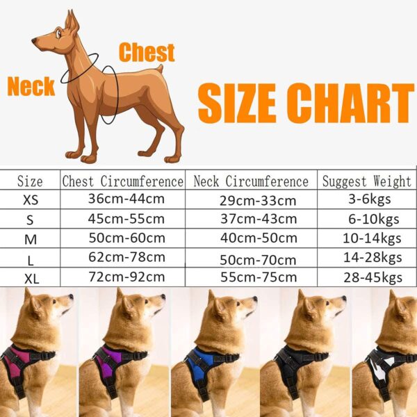 71OJMdKLmTS._SL1200_.jpg Cats Dog Harness No Pull With Handle, Reflective Adjustable Vest Harness For Puppy Dog & Cats (Large) - Black