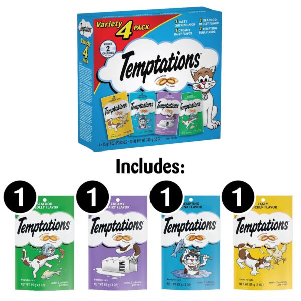WHISKAS TEMPTATIONS Variety pack, 12-Ounce