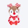 HUFT Dashing Reindeer Squeaky Dog Toy – Multicolor Plush Toy for Puppies & Adult Dogs | Interactive Chew, Tug & Play Toy | Fun, Durable, and Soft Pet Toy for Dogs