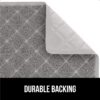 Gorilla Grip Durable Cat Litter Mat (35x23), XL Jumbo, No Phthalate, Water Resistant, Traps Litter from Box & Cats, Scatter Control, Soft on Kitty Paws, Easy Clean Cat Mat (Gray)