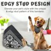 Western Era Stylish Dog Collar Scarf – Adjustable, Comfortable Pet Accessory for Puppy, Kitten, Trendy Bandana, Soft Fabric, Perfect, Special Occasions, Washable, Small Breed (Black)