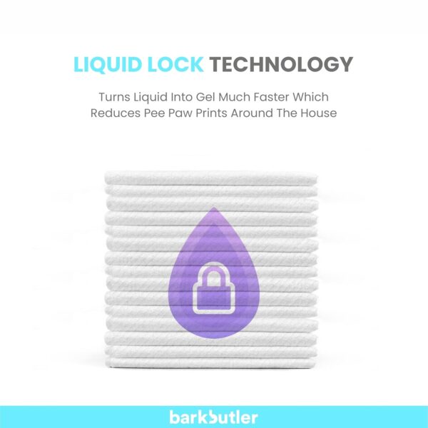 BarkButler Training Pads, 60x90cm-15pcs, White|Super Absorption|Floor & Wall Stickers|Liquid Lock Tech|Pee Pads for All Dog & cat Breeds > 25kgs