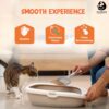 PET WORLD Cat Litter Scooper| Small Scoop Size | Easy and Convenient to Use | for Quick & Hygienic Waste Removal | Effortless Clean-Up| Highly Durable Cat Poop Scooper | White |