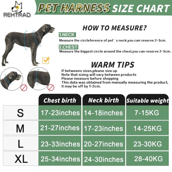 Dog Harness, Adjustable Dog Body Belt For Large Dogs With Copybook Dog Vest (XL, Black, Pack of 1),330 gram