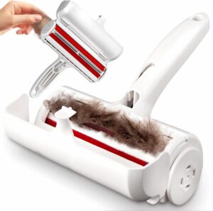 Portable Pet Hair Remover Roller for Dogs & Cats – Portable Pet Hair Remover Roller for Dogs & Cats – Reusable Fur Remover Brush for Furniture, Clothes, Sofas, Car Seats & Beds | Easy-to-Clean, Eco-Friendly, No Sticky Tapes Needed (Roller)