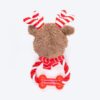 HUFT Dashing Reindeer Squeaky Dog Toy – Multicolor Plush Toy for Puppies & Adult Dogs | Interactive Chew, Tug & Play Toy | Fun, Durable, and Soft Pet Toy for Dogs