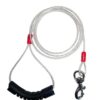 Patch & Marshall Dog Leash Indestructible/Chew Proof Leash For Dogs Patch & Marshall Dog Leash Indestructible/Chew Proof Leash For Dogs - 5Ft - Heavy Hook - Grip Handle - Silver - 1Pc - 152.4 Cm