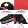 Berlin's Police K9 Dog Harness with Leash, Dog Vest with Handle, Reflective Adjustable No-Pull Harness for Dogs Heavy Duty Nylon, for Training, Patrol, Hiking (Red, XL (36Kg Above))