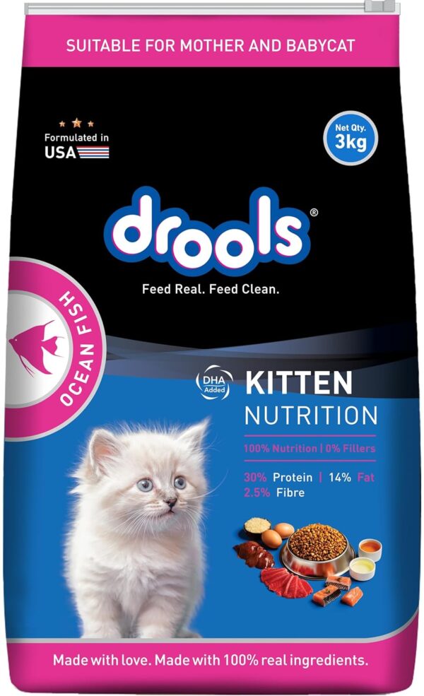 Drools Dry Cat Kitten Food Ocean Fish 3kg Drools Dry Cat Kitten Food Ocean Fish 3kg