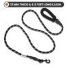 71Sy2EM5CJL._SL1500_.jpg Wooflix Heavy Duty Nylon Dog Leash | Anti Slip Padded Handle Long Dog Leash | Highly Reflective Leash for Dogs | Dog Rope for Medium & Large Dogs | Dog Training Leash | (Black, 6.5 Feet Long)
