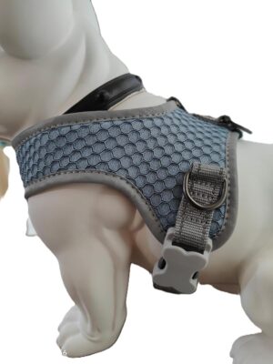 Dog Harness – Adjustable Pet Vest with Easy Control Handle for Outdoor Adventures S Grey