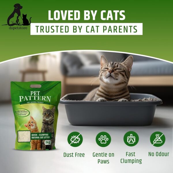 DynamicSales (India) Smart Ball Shaped White Bentonite Cat Litter | 20 kg Offer Pack | Advanced Clumping, Odor Control & Absorbent | Dust-Free, Long-Lasting Premium Cat Litter