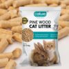 cature Care by Nature Pine Wood Cat Litter | Environmental Protection | Odor Elimination | Strong Water Absorption | Easy to Clean for Multiple Cats (7.2 Kg Total) (2 Packs of 3.6Kg)