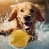 71UG9kbV3FL._SL1500_.jpg Ball with Rope, Durable Dog Toys for Large Dogs and Puppies, Interactive Dog Rope Toy for Training and Play Ball for Dental Clean(15.7in)