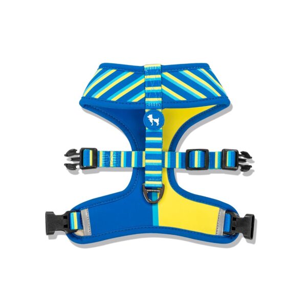 71UYrAFuSdL._SL1500_.jpg Heads Up For Tails Blazing Blue Dog Reversible Harness - Blue & Neon Green - L