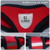 Kuber Industries 1 to 3 Months Small Dog/Cat Chest Harness with Nylon Leash I No Pull, Soft Padded and Breathable Pet Vest I Adjustable, Reflective I Easy Control Pet Chest Belt I (XX-Small,Red)