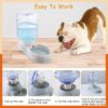 71UjSUxXn3L._SL1080_.jpg GION 3.5 Litter Self-Dispensing Gravity Pet Food Feeder Bowl Water and Food Cat Feeder Bowl and Automatic Water Dispenser Bottle (1Pcs)