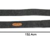 PetWale Dog Leash with Padded Handle | Suited for Walking, Running, Training & More | Black Denim Fabric | Easy to Clean & Maintain | Durable & Sturdy | L: 5 feet, W: 1.5 inches