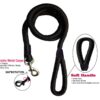 71Ut1S-OeL._SL1500_.jpg Hachiko:-(Combo of 3) Amazing Quality Nylon Padded Adjustable Dog Harness+Choke Collar+Rope(Small,Army-Black)