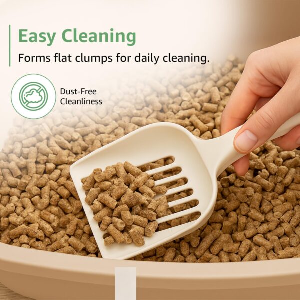 Amazon Basics Premium Pine Wood Cat Litter | 5 Kg | Unscented | 100% Natural | Biodegradable | Fast Absorption | Low Dust | Odor Control