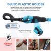 HANK Dog Leash | 3M Reflective Dog Rope | Soft Comfortable Handle | Heavy Duty Belt Hook | (Suitable Up to 10KG - Small Breed) - 5 Feet Long (S - Cyan Blue)