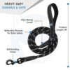 71VlWXleZfL._SL1500_.jpg HANK Dog Leash | 3M Reflective Leash for Dogs | Heavy Duty Dog Rope for Small to Large Dogs | Comfortable Padded Handle 5 Feet (Black + New Version, Large - Suitable Upto (18-80KG))