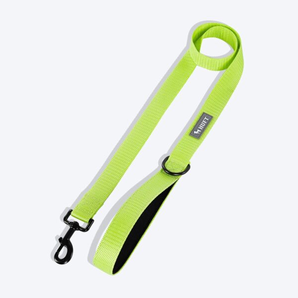 71Vx2IuK2sL._SL1500_.jpg HUFT Basics Leash for Dogs - Neon Green (M/L)