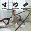 Kuber Industries Dog Chest Belt Harness with Adjustable Leash|Premium Demin Fabric|Metal Hooks |PDMG
