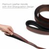 PetsUp Leash Genuine Leather Dog Leash – Heavy Duty, Durable, and Comfortable for Medium and Large Dogs-Training and Walking Lead