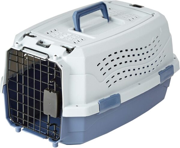 AmazonBasics Two Door Top Load Pet Carrier, Small Size |19-inch AmazonBasics Two Door Top Load Pet Carrier, Small Size |19-inch | Portable Airline Pet Carrier for Cats, Puppies and Kitten | Small