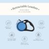 71XHO7zS9bL._SL1500_.jpg Retractable Dog Leash for Walking, Jogging, Training | One Button Brake with Premium Handgrip Suitable for Dogs up to 20Kgs, 5m Long (Blue)