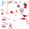 71XY9ep6kVS._SL1200_.jpg Pack of 13 Cat Toys, Plush Spring Mouse Colored Ball Toys for Kittens (Random Color)