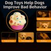 What's Poppin Muffin Cup Squeaky Dog Toy | Colorful Cupcake Design with Sprinkles | Soft Rubber Chew Toy for Small & Medium Dogs | Interactive Fetch, Chewing & Boredom Relief with Built-in Squeaker