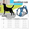 71XlflvhtTL._SL1500_.jpg FYA Dog Harness With 1.5M Rope, No-Pull Reflective Pet Vest Harness, No-Pull Pet Harness, Reflective No-Choke Pet Oxford Vest With Easy Control Handle For Midium Large Dogs,Lake Blue