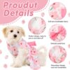 71Xzoz5pRVL._SL1500_.jpg KUTKUT Floral Pattern Dog Dress with Lovely Bow Pet Apparel Dog Clothes for Small Breed Dogs and Cats | Puppy Summer Dress | Dogs and Cats Birthday Pet Apparel Dresses (Size:L, Bust:42cm, Length:32cm)
