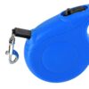 71Y4ihmY4eL._SL1500_.jpg Retractable Dog Leash| Heavy Duty 3 Meter| 360°Tangle Free| Strong Nylon Tape with Anti-Slip Handle| One Click Bracke Lock for Dogs Upto 50kgs (Blue)