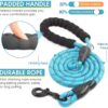 71YrpGmewOL._SL1468_.jpg 2022 Newest Nylon Tactial 6 ft Anti Pull Traffic Control Padded Double Dog Lead Bungee Training Double Head Dog Leash for Two Small and Medium Dogs