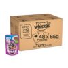 Whiskas Adult (1+ Years), Wet Cat Food, Salmon in Gravy Flavour, 48 Pouches (48 x 85g)