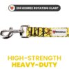 71a2HECZVIL._SL1500_.jpg Wooflix Heavy Duty Nylon Dog Leash | Anti Slip Padded Handle Long Dog Leash | Highly Reflective Leash for Dogs | Dog Rope for Medium & Large Dogs | Dog Training Leash | (Yellow Duck, 5 Feet Long)