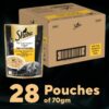 71a4v57dRFL._SL1500_.jpg Sheba Fine Premium Adult (1+ Years) Wet Cat Food, Tuna Pumpkin & Carrot in Gravy, 70 g Pouch (Pack of 28), High-Moisture Gravy cat Food for Healthy Hydration